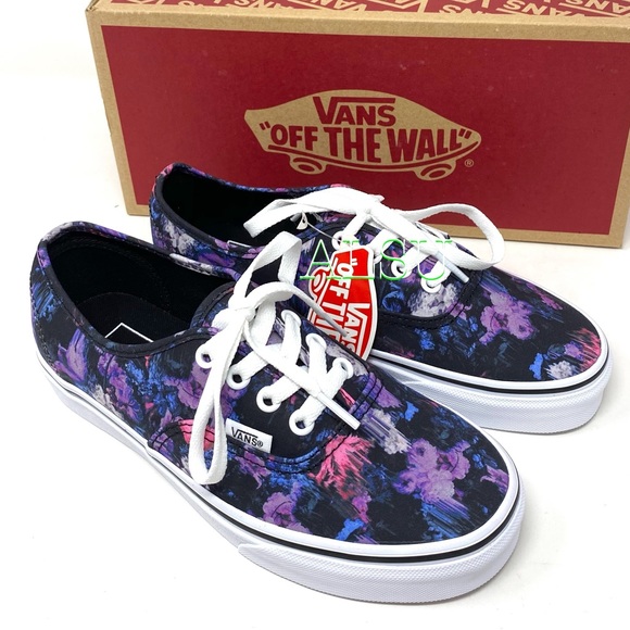 VANS Authentic Warped Floral Black Canvas Women’s Sneakers Size 7 9 VN0A2Z5IT7R - Picture 7 of 11